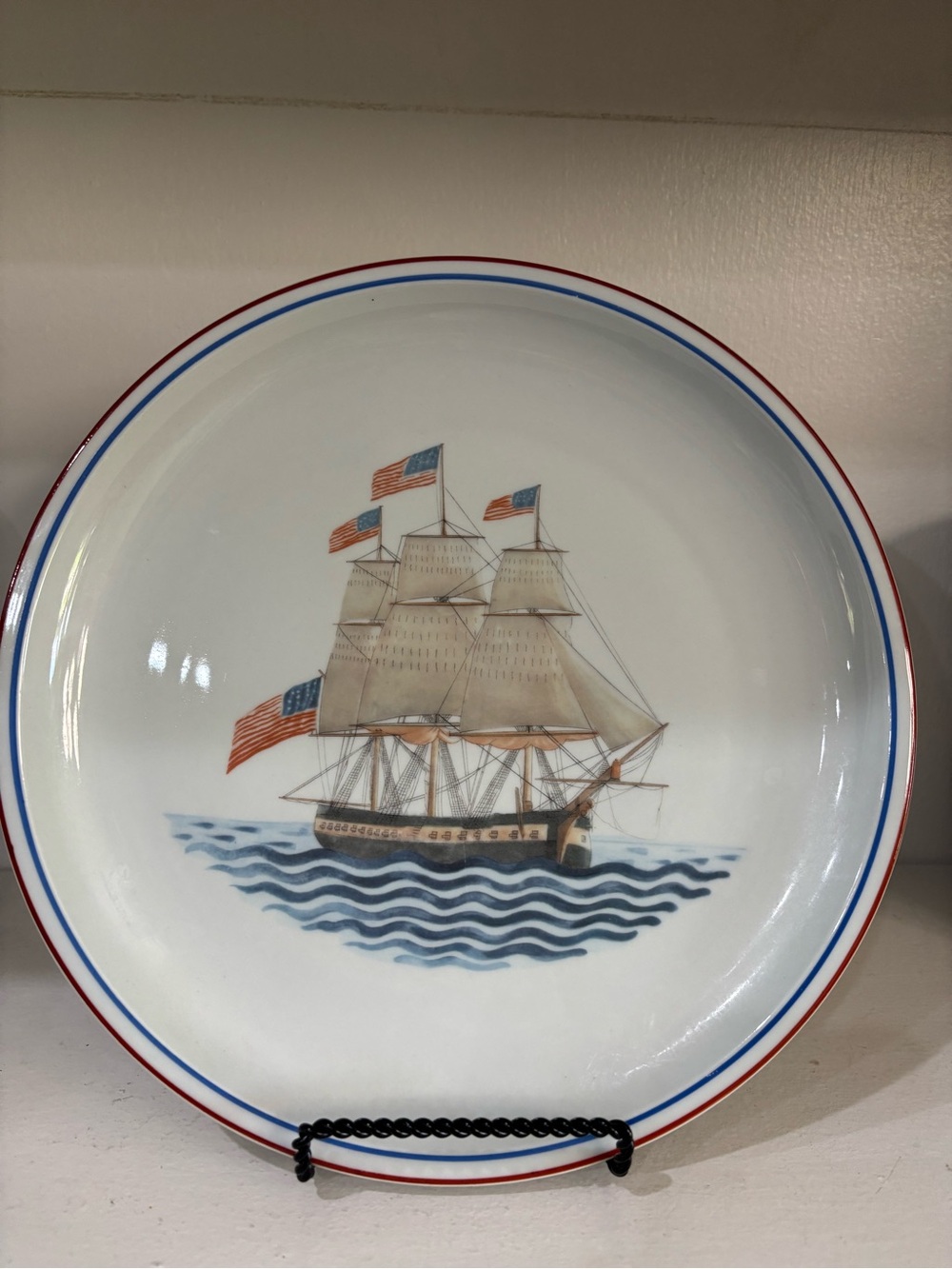 Mottahedeh our maritime heritage U.S. frigate constitution plate